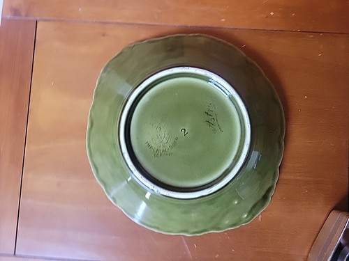 Antique Ludwig Wessel Imperial Bonn Germany Astra 8” Majolica Bowl 1875-1900 - Picture 18 of 24