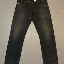Levi's Vintage 90's 501 Jeans Men's 40x32 Straight Faded Black