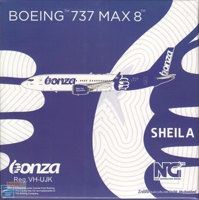 NGM88009 1:400 NG Model Bonza Airlines B737 Max8 Reg #VH-UJK