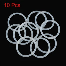 10Pcs Silicone O-Rings 40mm OD 33.8mm ID 3.1mm Width Seal Gasket White