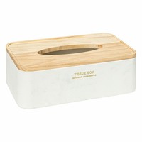 5Five Simply Smart Taschentuchbox Lea Kosmetiktuchbox Box KosmetiktüCher Weiß