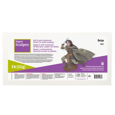 Sculpey PFMSS8 Super Clay, 8 lb., Beige