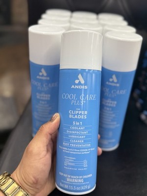 Andis Cool Care Plus 5-in-1 Clipper Blade Disinfectant Spray Aerosol 15.5oz