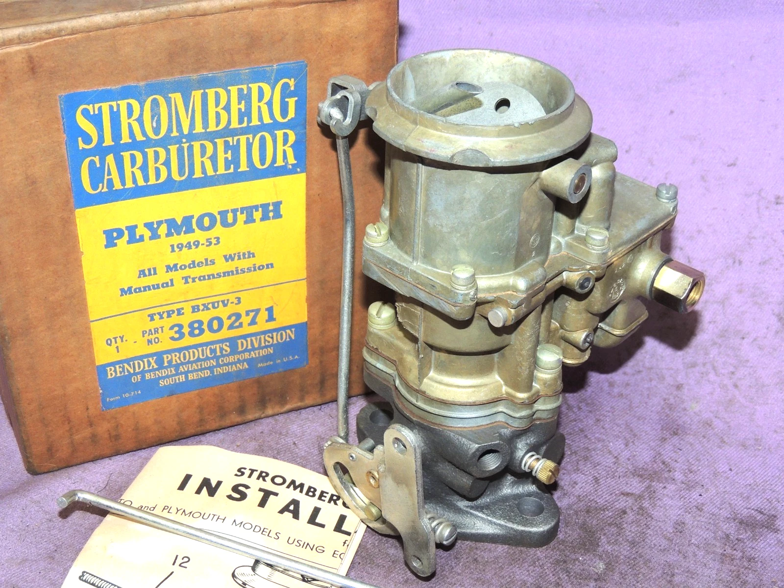 ***   1949-53  PLYMOUTH  CARBURETOR   *** - Picture 3 of 8