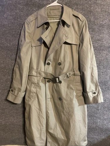 Valor Collection Coat Men’s Size 42XL Belted  Military Trench , Removable Liner  image 7