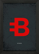 bytecoin Framed Wall Art Poster Canvas Print Picture