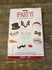 Unique Party Christmas Photo Props 10 Ct