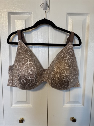 Cacique BH leicht gefüttert vollflächig unsichtbarer Rücken glatt taupe Print 46DDD