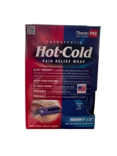 Thermi Paq Clay Therapy Hot Cold Pain Relief Wrap Pouch Cover Reusable Portable