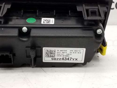 2018 VAUXHALL GRANDLAND X MK1 A/C HEATER CONTROL PANEL DUAL CLIMATE 98224347 - Picture 3 of 4