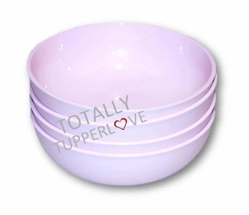 Новый tupperware мини чаша набор шикарный обеденный набор из 4 фея пыли розовый 1,5 чашки FrEeSh - Изображение 2 из 2