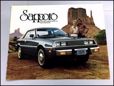 1978 Plymouth Sapporo Original Car Sales Brochure Folder - Mitsubishi