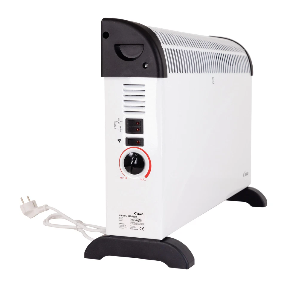 Konvektor Heizung Radiator Heizgerät Elektroheizung Heizkörper Heizer 2000W VEMO - Bild 3 von 4