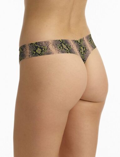 CLEARANCE - Commando Classic Print Thong in Bare Snake - S/M, M/L - Picture 2 of 2