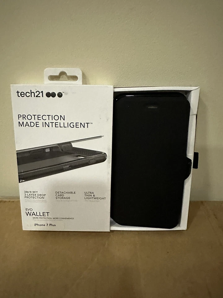 Lot of 100 Tech21 Evo Wallet for iPhone 7 Plus - Black - Image 3 of 4