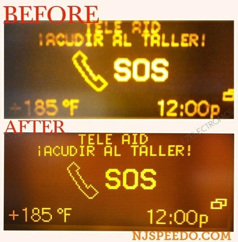 Mercedes Benz W203 2001 2004, W463 cuadro de instrumentos LCD repuesto Foto 3 de 4