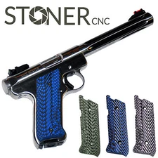 Ruger MK3 Grips G10 Slash and Burn 22lr MKIII 