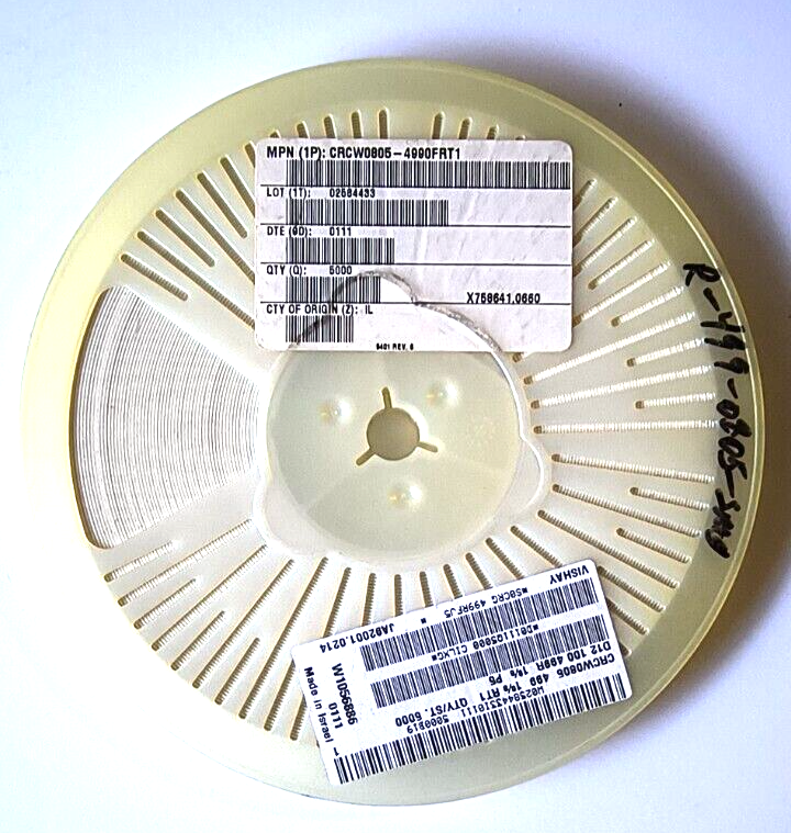 [6000 pcs] Full Reel Vishay 499 ohm 1 0805 SMT Resistors CRCW0805