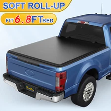 6.8FT 81.9" Bed Soft Roll-Up Bed Tonneau Cover for 1999-2016 F250 F350 SuperDuty