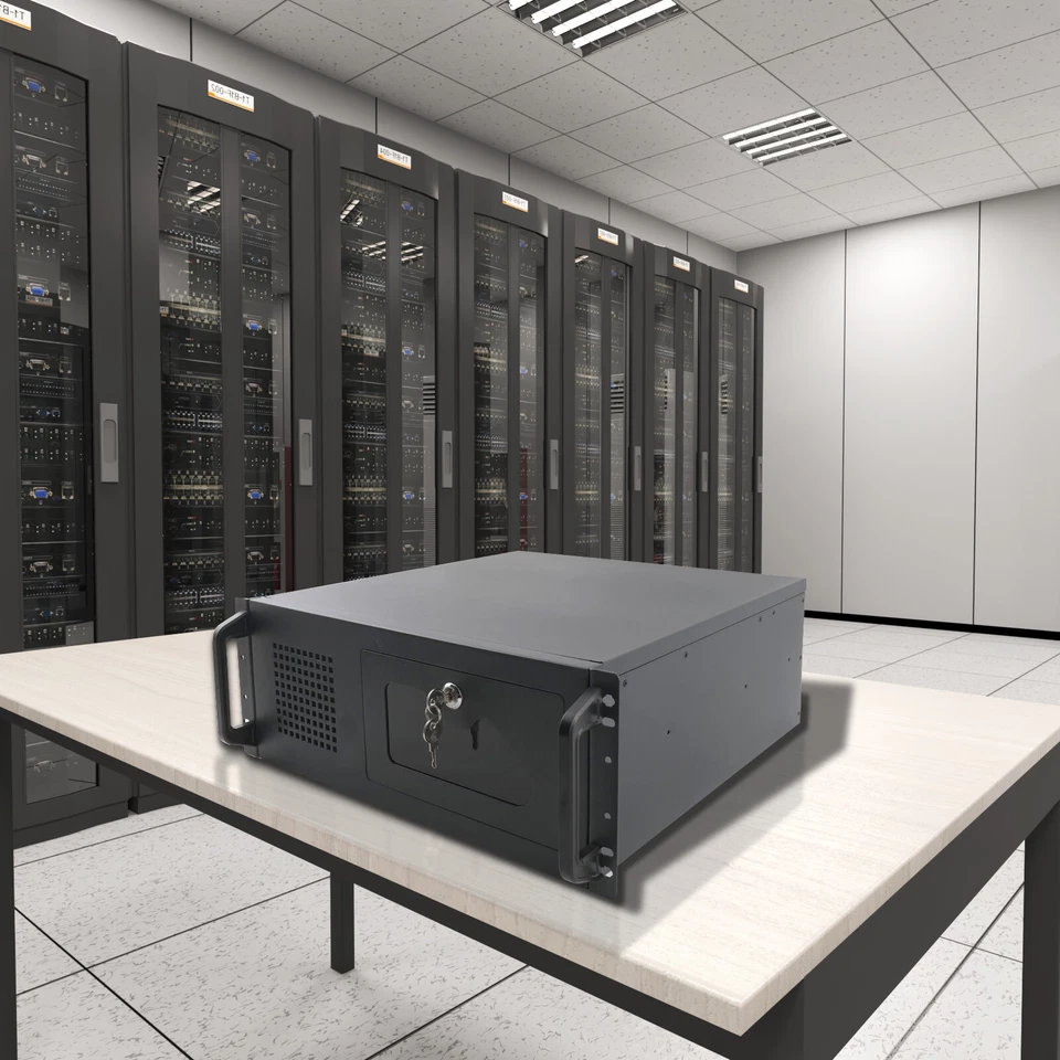 Серверный корпус 4U для монтажа в стойку серверный корпус 7x 3,5 фута отсек для жестких дисков шкаф для сервера - Изображение 2 из 4