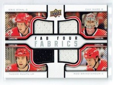 09-10 UD Fab Four  Staal--Ward--Ruutu--Brind'Amour  /100  Quad Jerseys