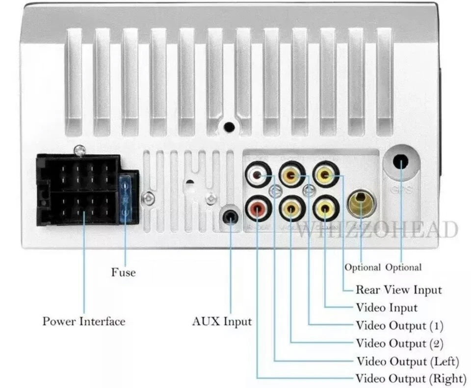 Bluetooth 2Din 7in Touch Screen GPS Car Stereo MP5Player FM Radio + FREE CAM - Image 4 of 4