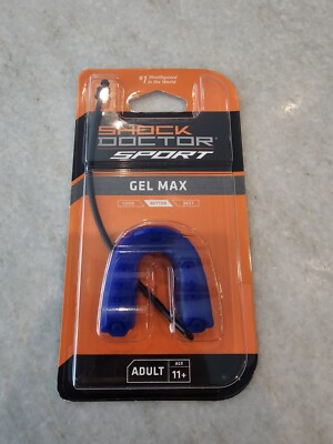 Shock Doctor Sport Gel Max #1 Mouth Guard Blue Set of 2 Ages 11+ Adult