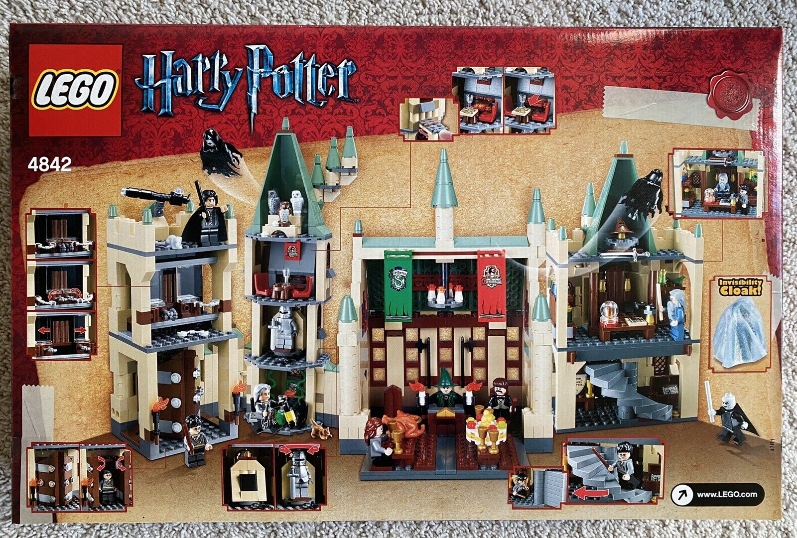 Rare Retired Lego HARRY POTTER Set 4842 HOGWARTS CASTLE ~ 9 MINIFIGS- 2010 NEW