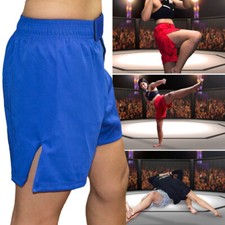 Kids Kick Boxing Martial Arts Shorts BJJ Training MMA Muay Thai Cage Fight UFC