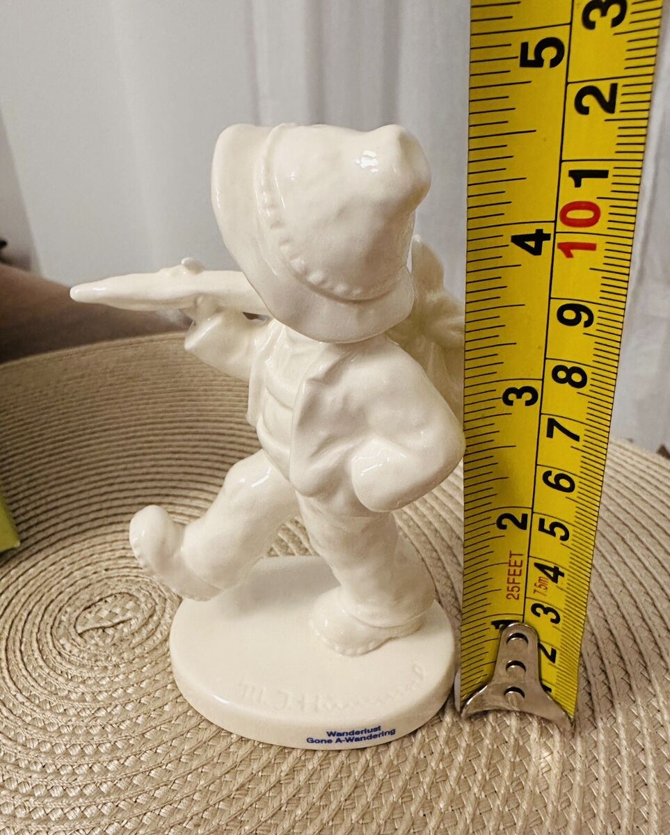 Hummel Figurine Gone A-Wandering HUM 908 TMK10 White Hummel Figurine Gone A-Wandering HUM 908 TMK10 White