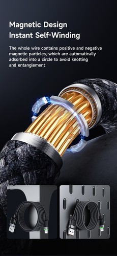Mcdodo 3A USB Cable Magnetic Braided Fast Charging Cable Cord For iPhone 14 13 X - Picture 12 of 16