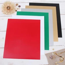 Threadart Holiday Colors 10" x 12" Heat Transfer Vinyl Precut Sheets Bundle Pack