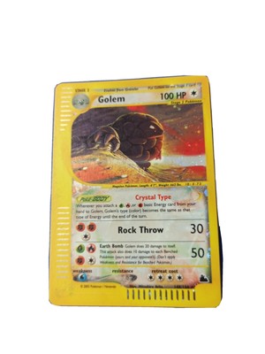 CARTE POKEMON GOLEM CRYSTAL 148/144 MINT INGLESE! PSA 9 ... CARTE POKEMON GOLEM CRYSTAL 148/144 MINT INGLESE! PSA 9 ...