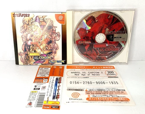 MARVEL VS CAPCOM 2 New Age of Heroes SEGA Dreamcast w/ Spine JPNver fighting