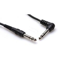 Hosa CSS-103R Balanced Interconnect 1/4 in TRS to Right-Angle TRS 3ft Cable CSS