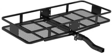 Truck SUV Steel Folding Luggage Cargo Basket Carrier Trailer Receiver Hitch Rack