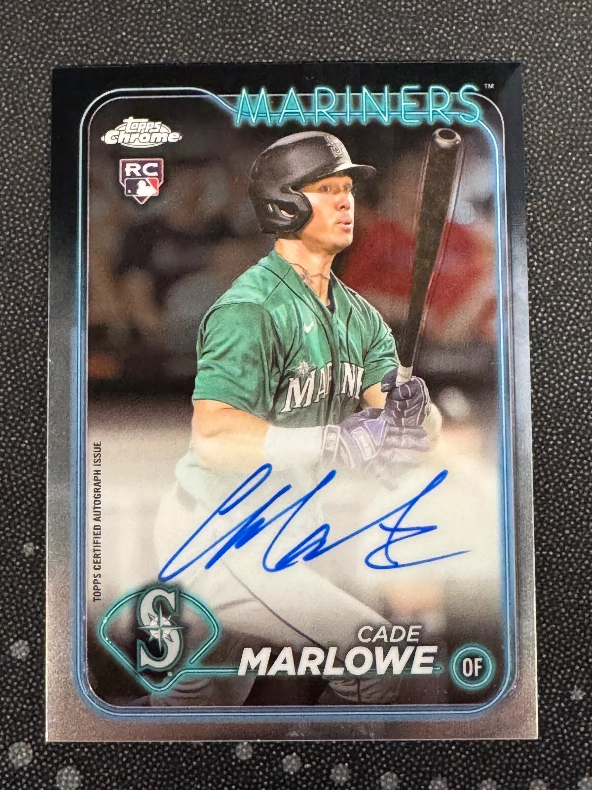 2024 Topps Chrome #RA-CMA Cade Marlowe RC Auto Seattle Mariners