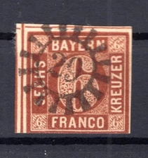 Bavaria Number Stamp GMR29 Postmarked (B2925