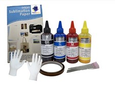 Bundle Sublimation Paper 8.5x11  Sublimation Ink compatible with Epson Printers