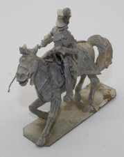 Vintage Lead Horse And Calvary Soldier 3 3/4" Tall Very Detailed Unpainted