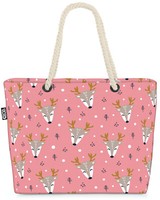 Void Tasche Winter Reh Rosa Rentier Hirsch Wald Tiere Zoo Weihnachten