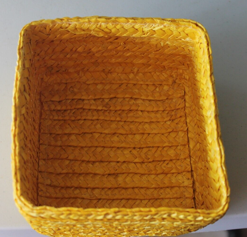 Vintage Style Fiesta Rattan Condiments Cutlery Storage Holder Basket - Picture 9 of 12