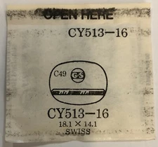 Original NOS G-S "CY" Wristwatch Crystals #513-16 - 1500 Variations Available!