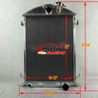 3 Row for 1930 1931 Ford Model A Chevy Config V8 Conversion AT Aluminum Radiator