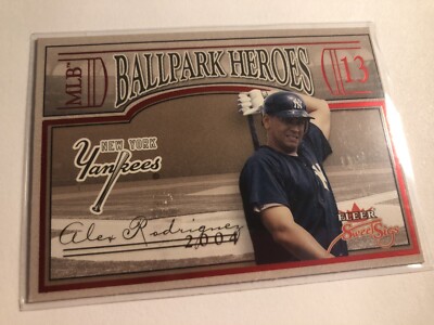 2004 Fleer Sweet Sigs Ballpark Heroes Alex Rodriguez Yankees BH23