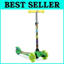 Kids 3-Wheel Scooter: Adjustable Handlebar, Light-Up Wheels