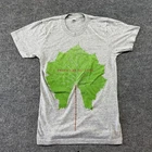VTG Death Cab For Cutie Tree Leaf Shirt Mens Small Gray American Apparel Track