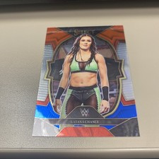 2023 Panini Select WWE #35 Katana Chance Red & Blue Prizms