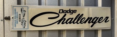Vintage ,1970 sOriginal DODGE CHALLENGER  Vinyl LITHO Decal Sticker. 26X6,5 In.