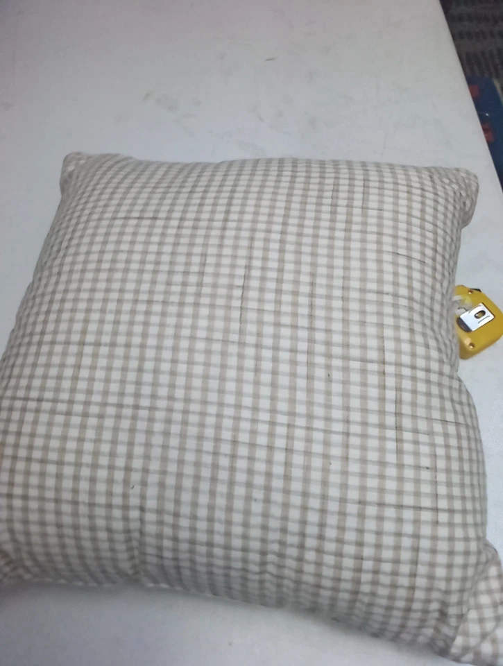 THRESHOLD Throw Pillow 18"X18" Rabbit, Bunny Mom & Baby, Flowers Embroidered - Image 4 of 4